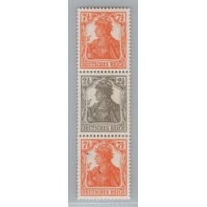 ALEMANIA 1916 ESTAMPILLAS SE-TENANT ZUSAMMENDRUCKE NUEVAS CON GOMA DE GRAN CALIDAD